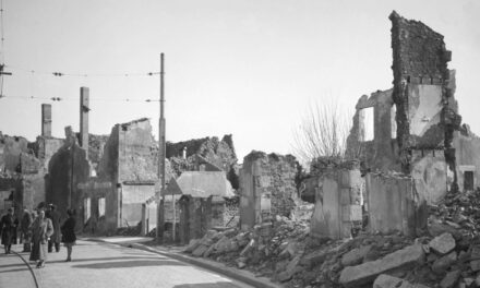 Oradour-sur-Glane, a  town whose people were massacred by the SS Panzer Division Das Reich