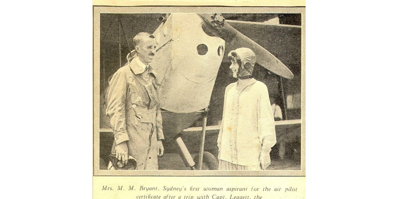 Millicent Bryant, the first Australian woman to get a pilot’s licence