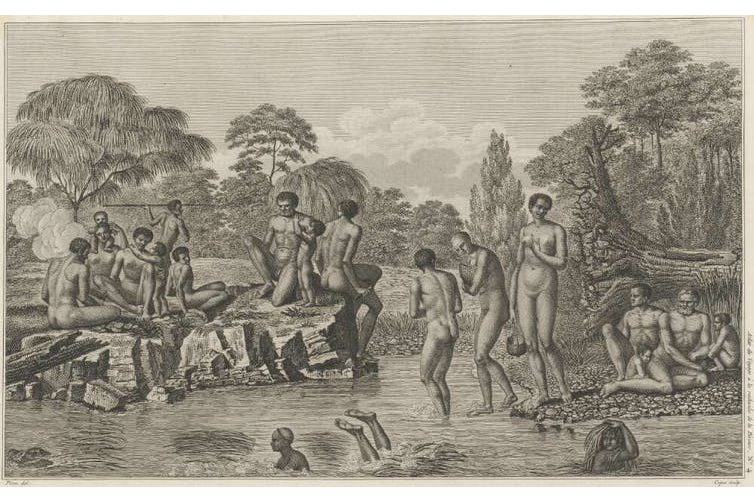 Wauba Debar, an Indigenous swimmer from Tasmania who saved her captors