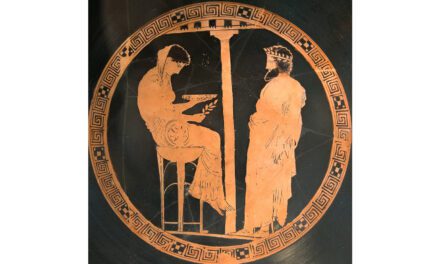 The priestess Pythia at the Delphic Oracle, who spoke truth to power
