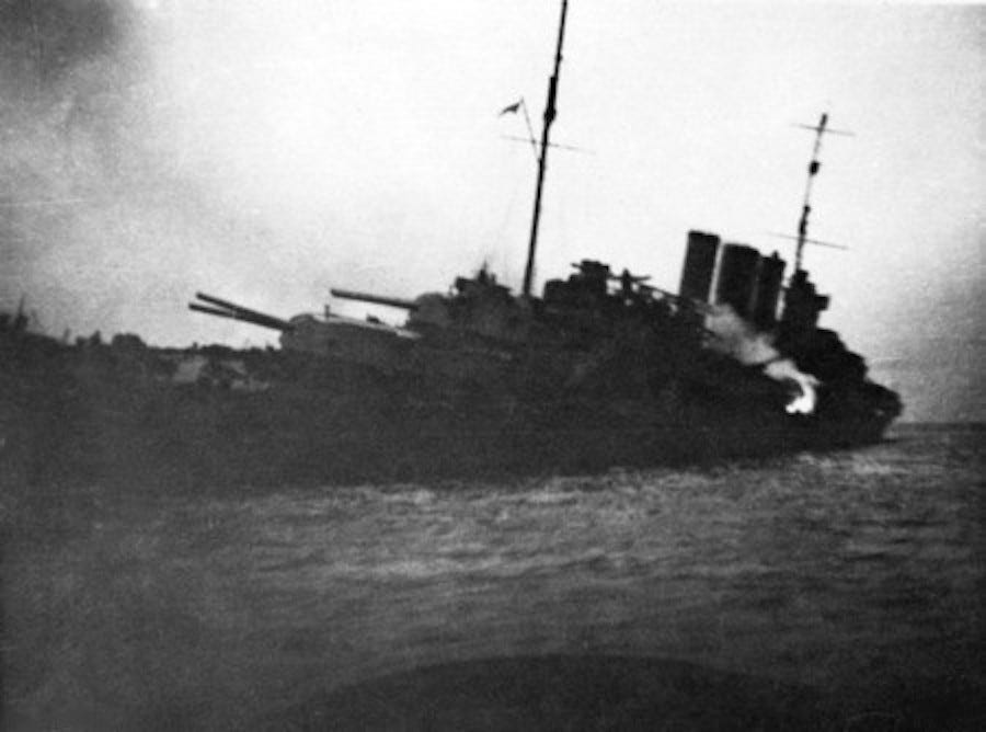 HMAS Canberra Sinking off Savo Island