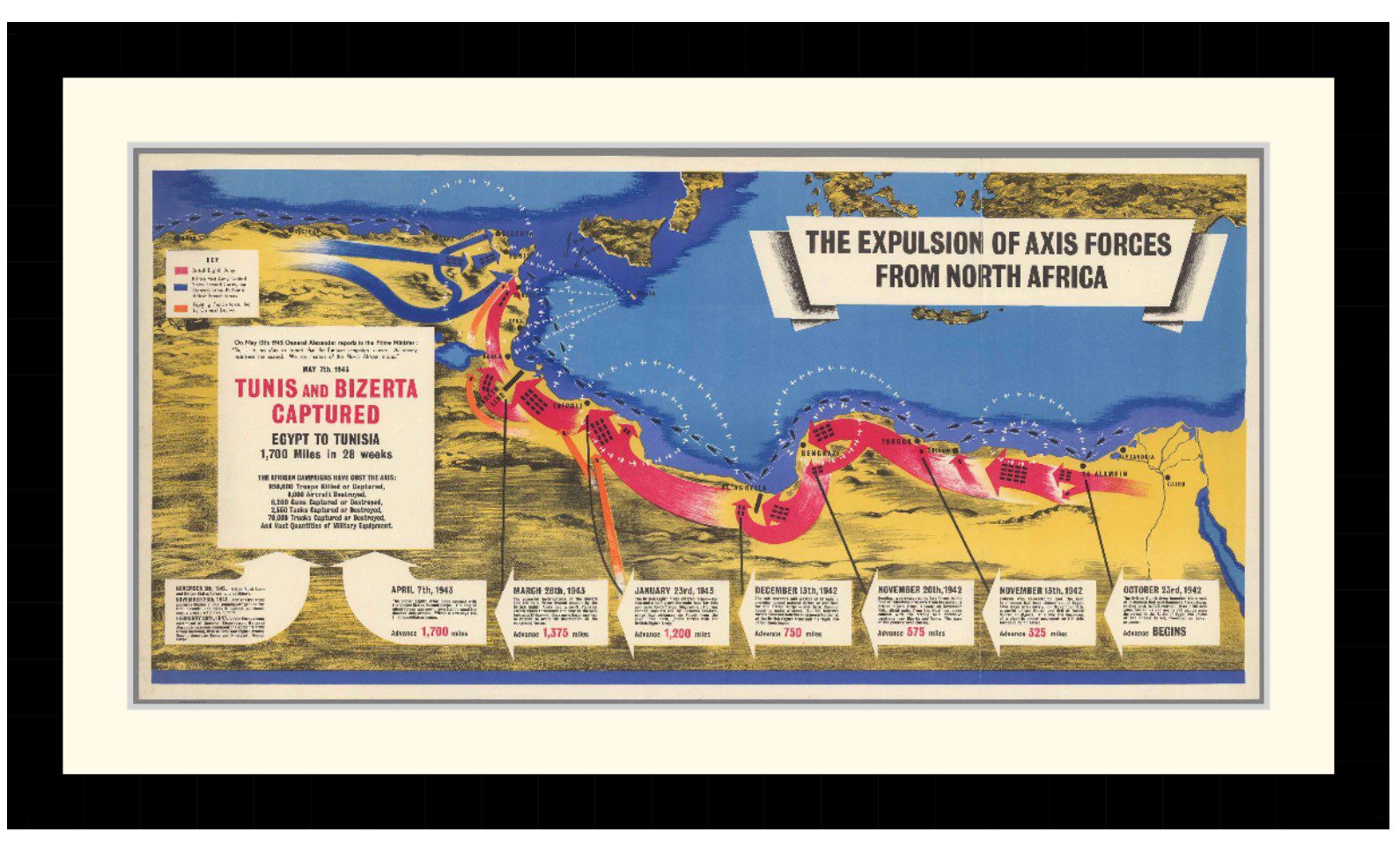 The Expulsion Of Axis Forces From North Africa, 1943 - Framed Print - Image 2