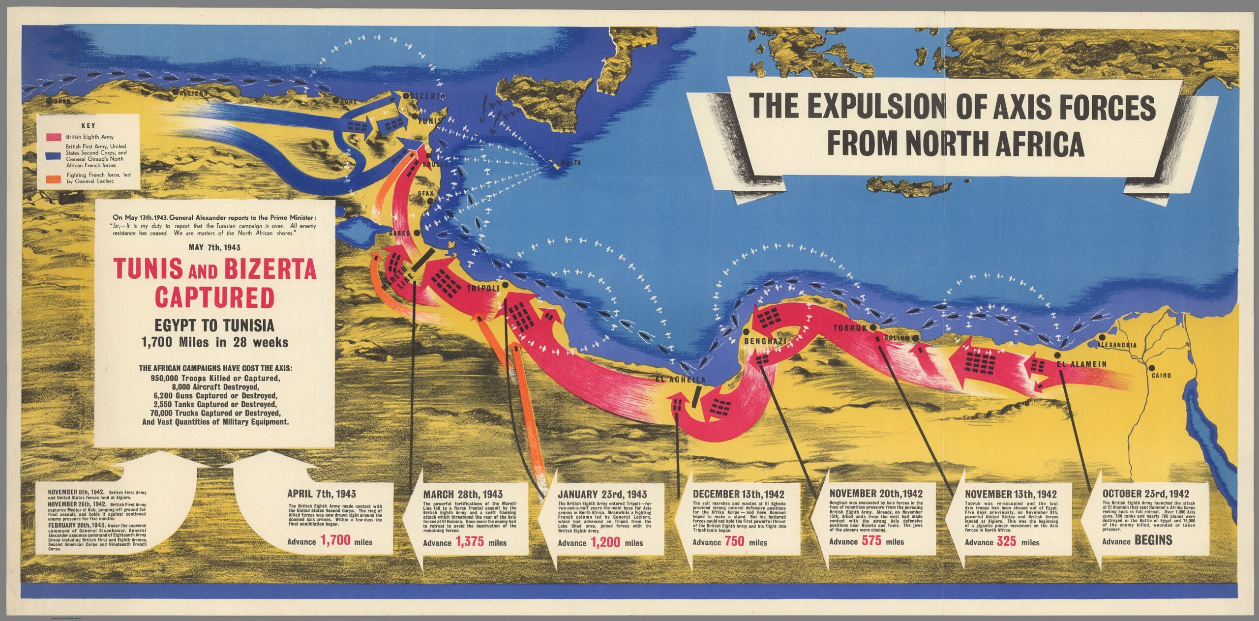 The Expulsion Of Axis Forces From North Africa, 1943 - Framed Print - Image 5