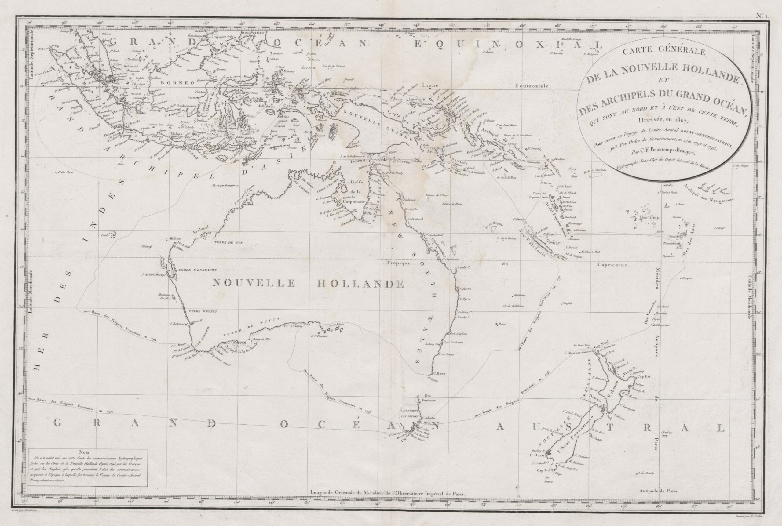 Map of Australia, 1807 - Framed Print - Image 5
