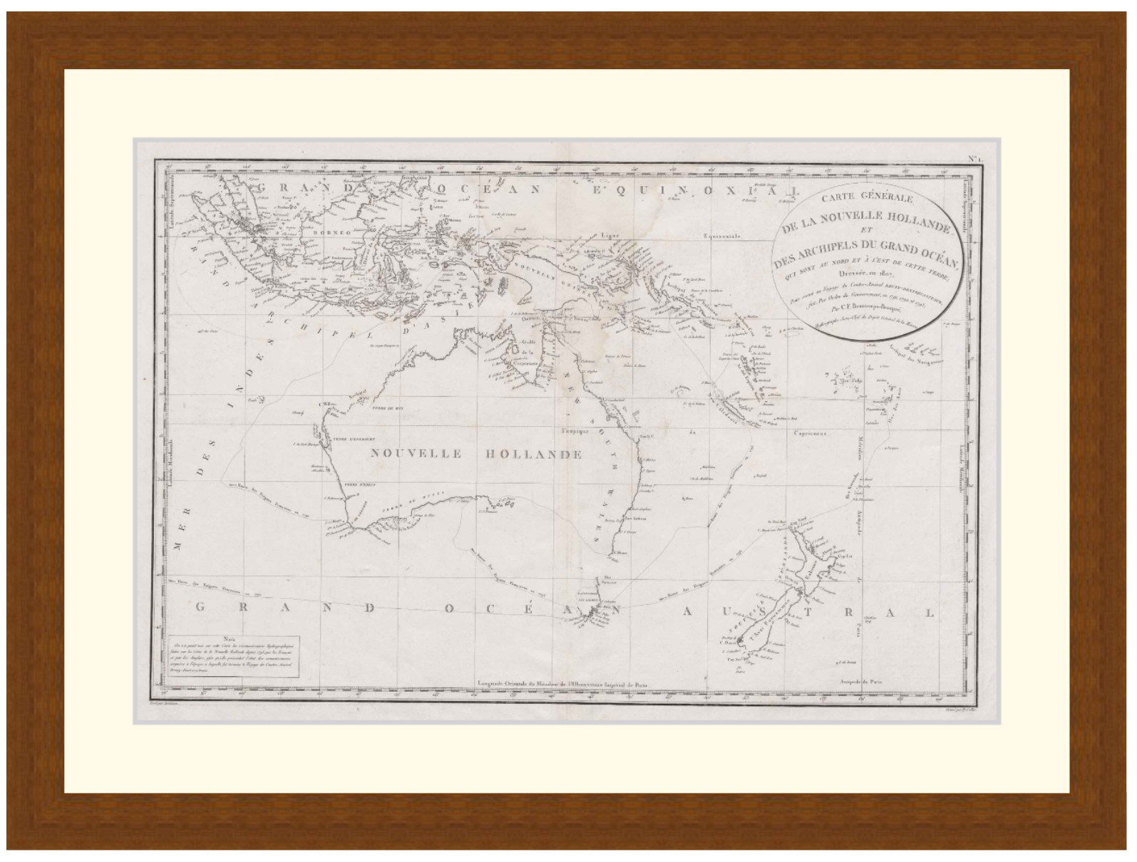 Map of Australia, 1807 - Framed Print - Image 4