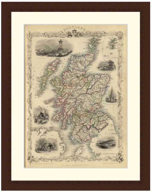 Scotland, 1851 - Framed Print