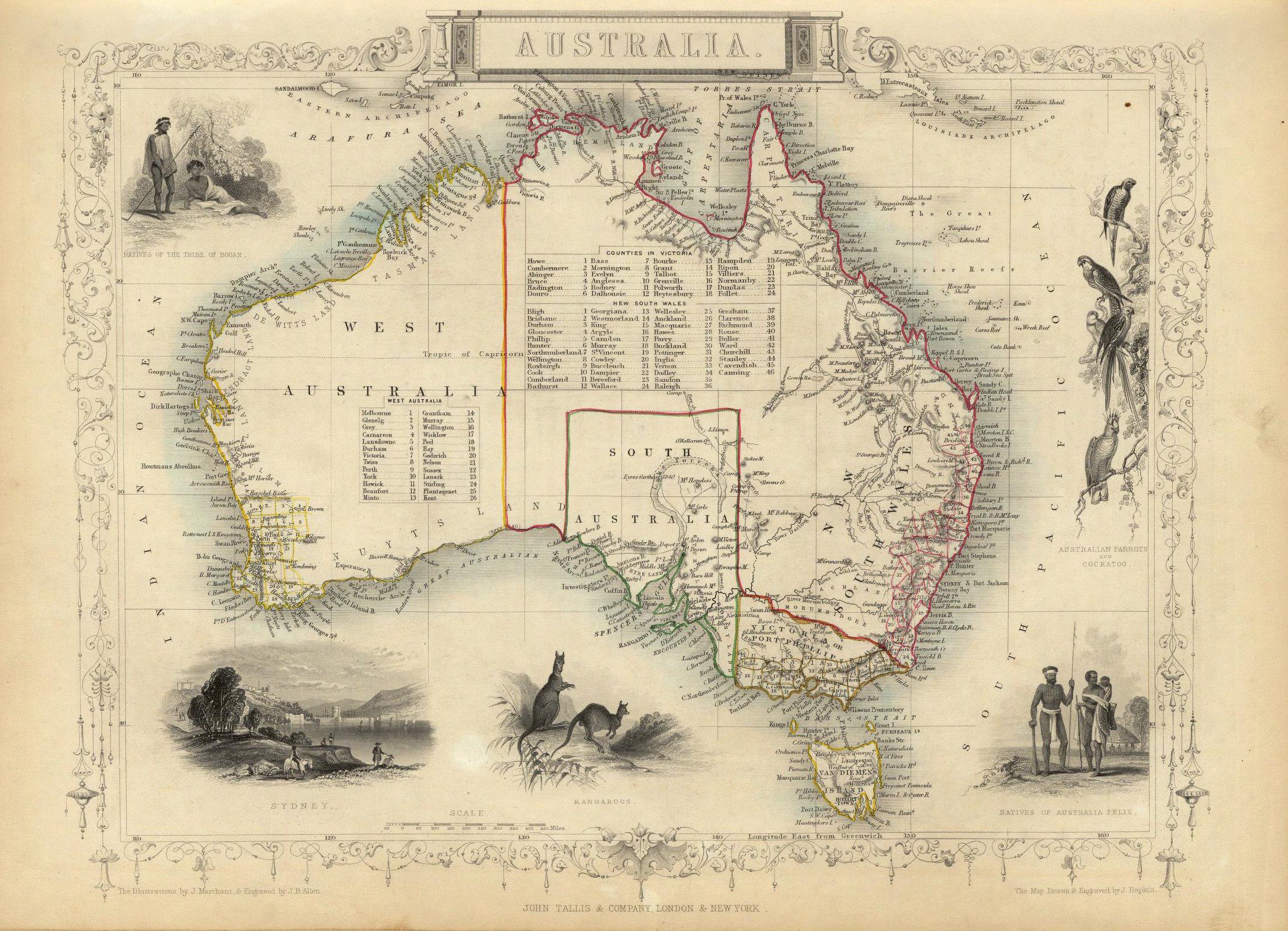 Map of Australia, 1851 - Framed Print - Image 5