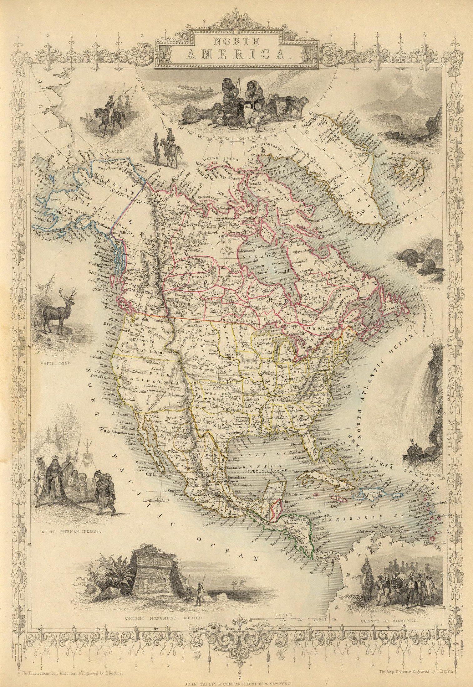 Map of North America, 1851 - Framed Print - Image 5