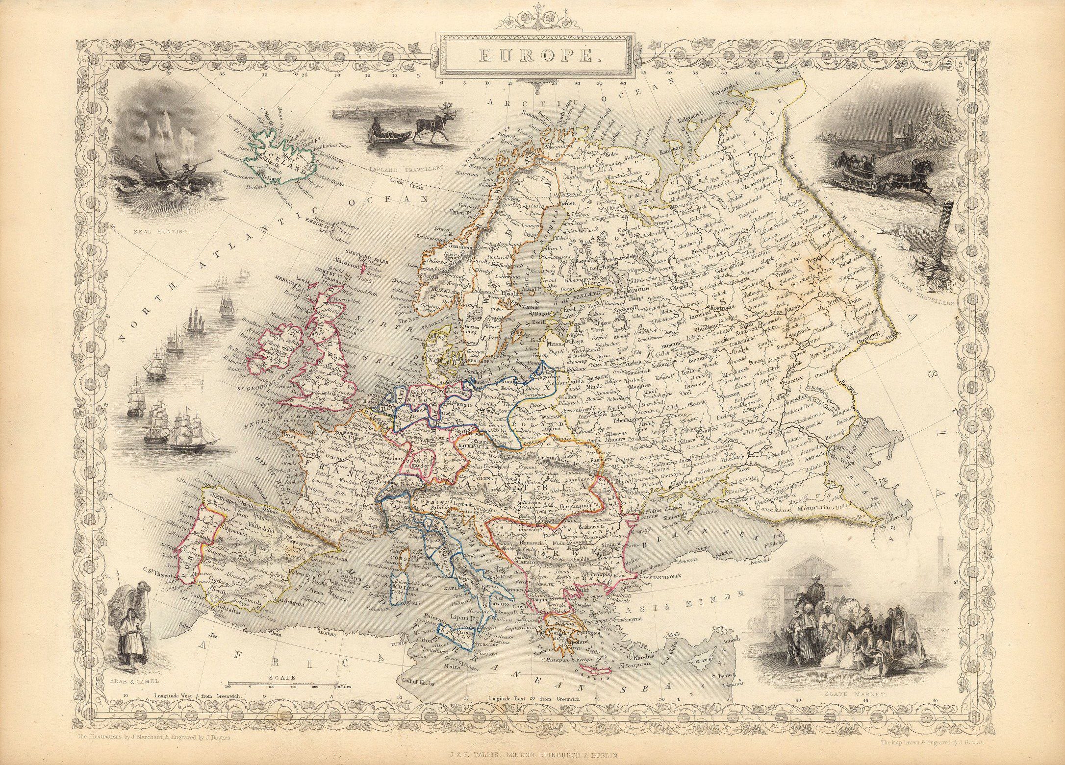 Map of Europe, 1851 - Framed Print - Image 5