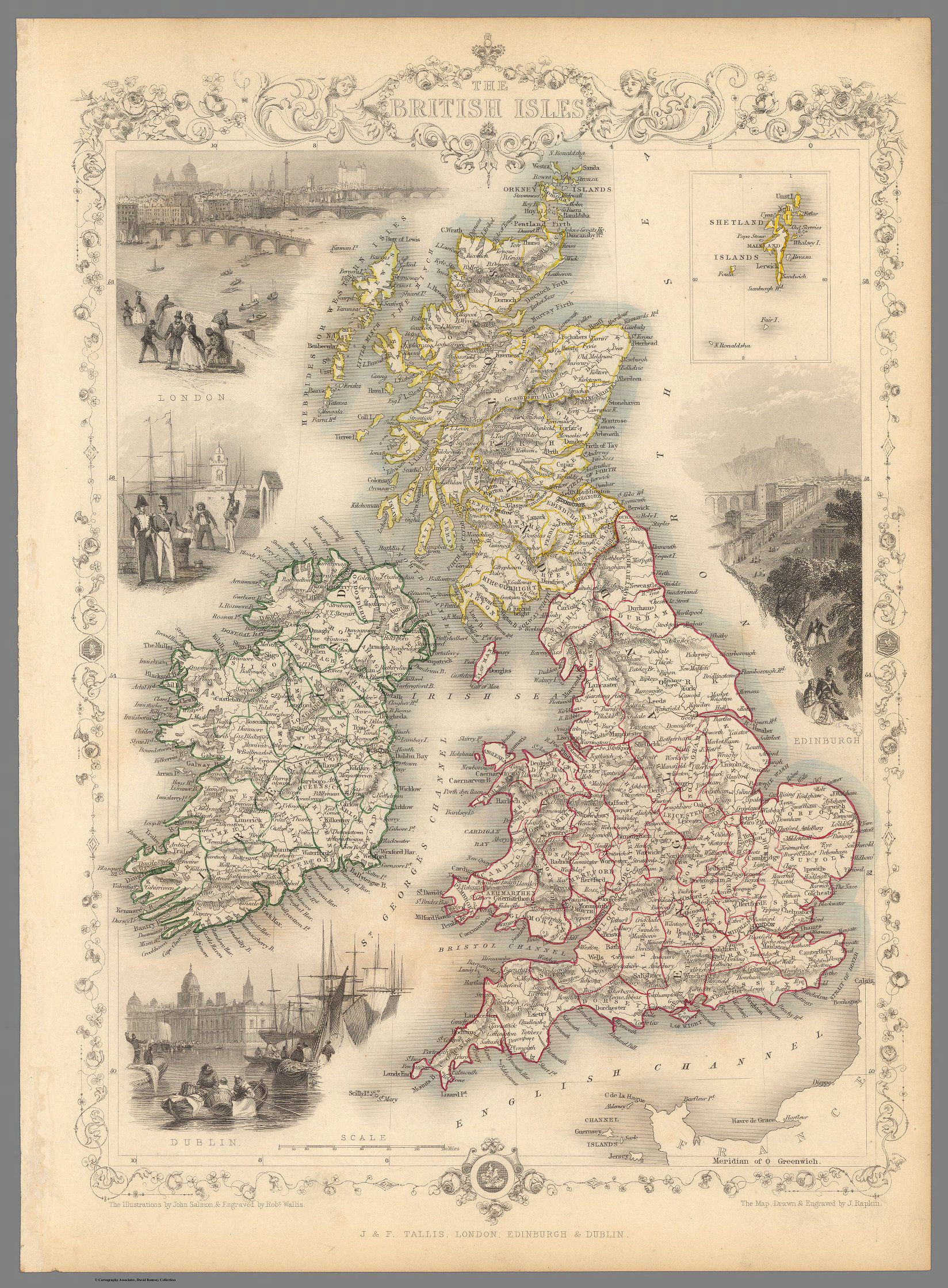 Map of the British Isles, 1851 - Framed Print - Image 5