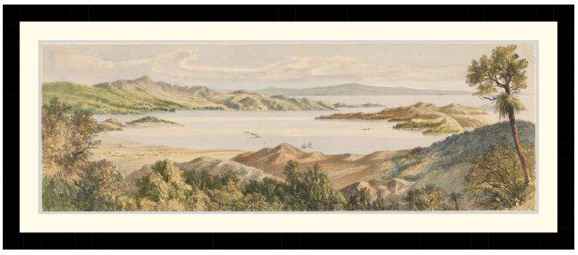 Coromandel Harbour, New Zealand c1800 - Framed Print - Image 4