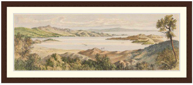 Coromandel Harbour, New Zealand c1800 - Framed Print - Image 3