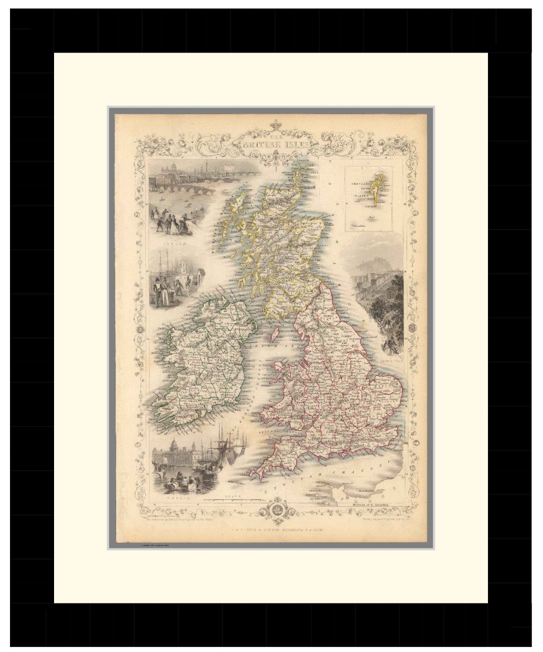 Map of the British Isles, 1851 - Framed Print - Image 2