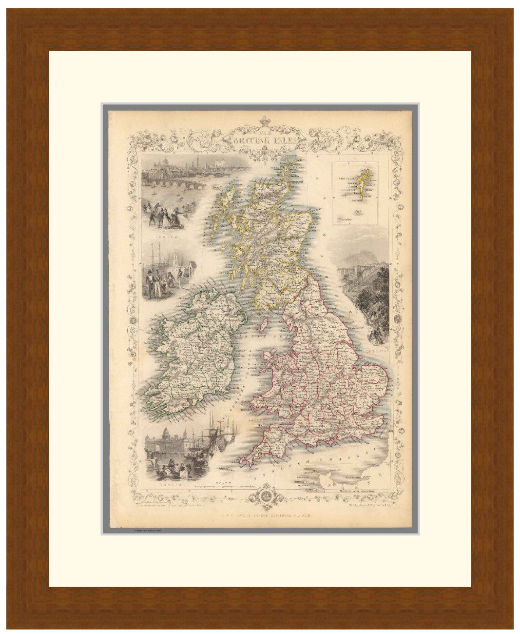Map of the British Isles, 1851 - Framed Print - Image 4
