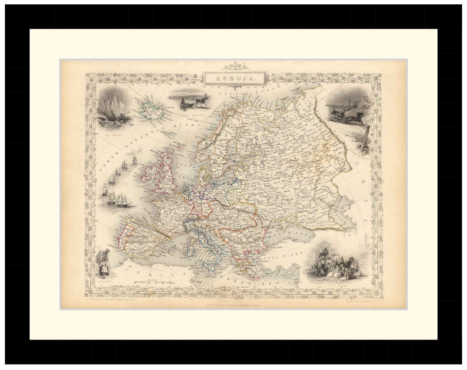 Map of Europe, 1851 - Framed Print - Image 4