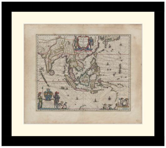 Map of Asia c1650 - Framed Print