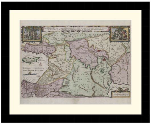 Map of the Middle East, 1710 - Framed Print