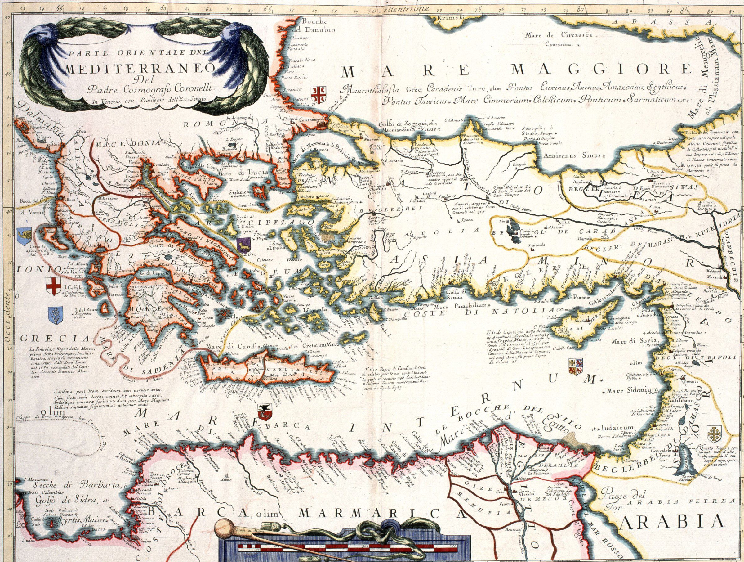 Greece, Turkey and Eastern Mediterranean Map, 1691 - Framed Print - Image 5