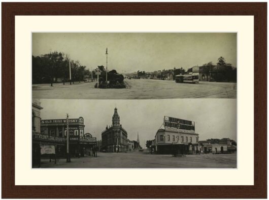 St. Kilda Junction, Melbourne, 1920's - Framed Print