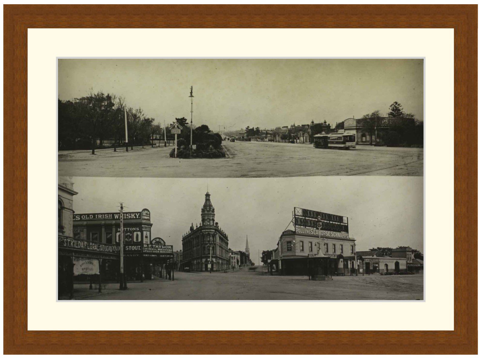 St. Kilda Junction, Melbourne, 1920's - Framed Print - Image 2