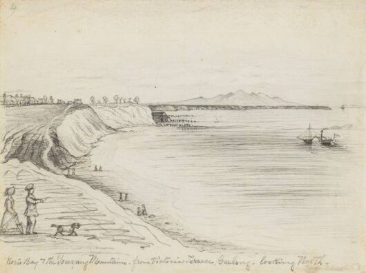 Korio Bay & the Youyang Mountains, 1853 - Framed Print
