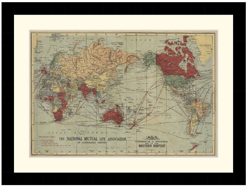 Map of the British Empire, 1930 - Framed Print - Image 2