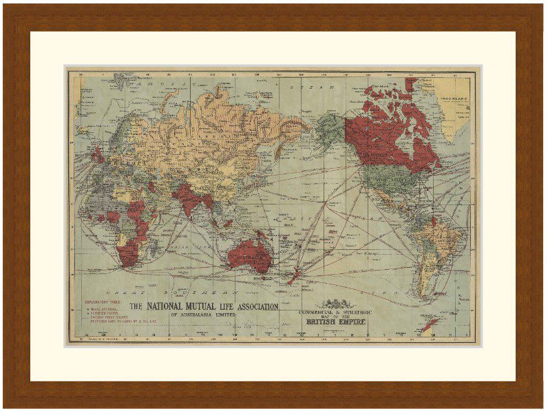 Map of the British Empire, 1930 - Framed Print - Image 4