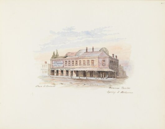 Princes Theatre, Spring Street, 1853 - Framed Print