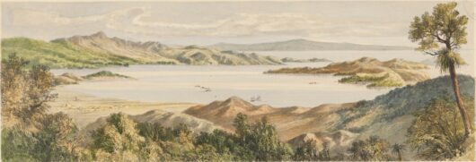 Coromandel Harbour, New Zealand c1800 - Framed Print