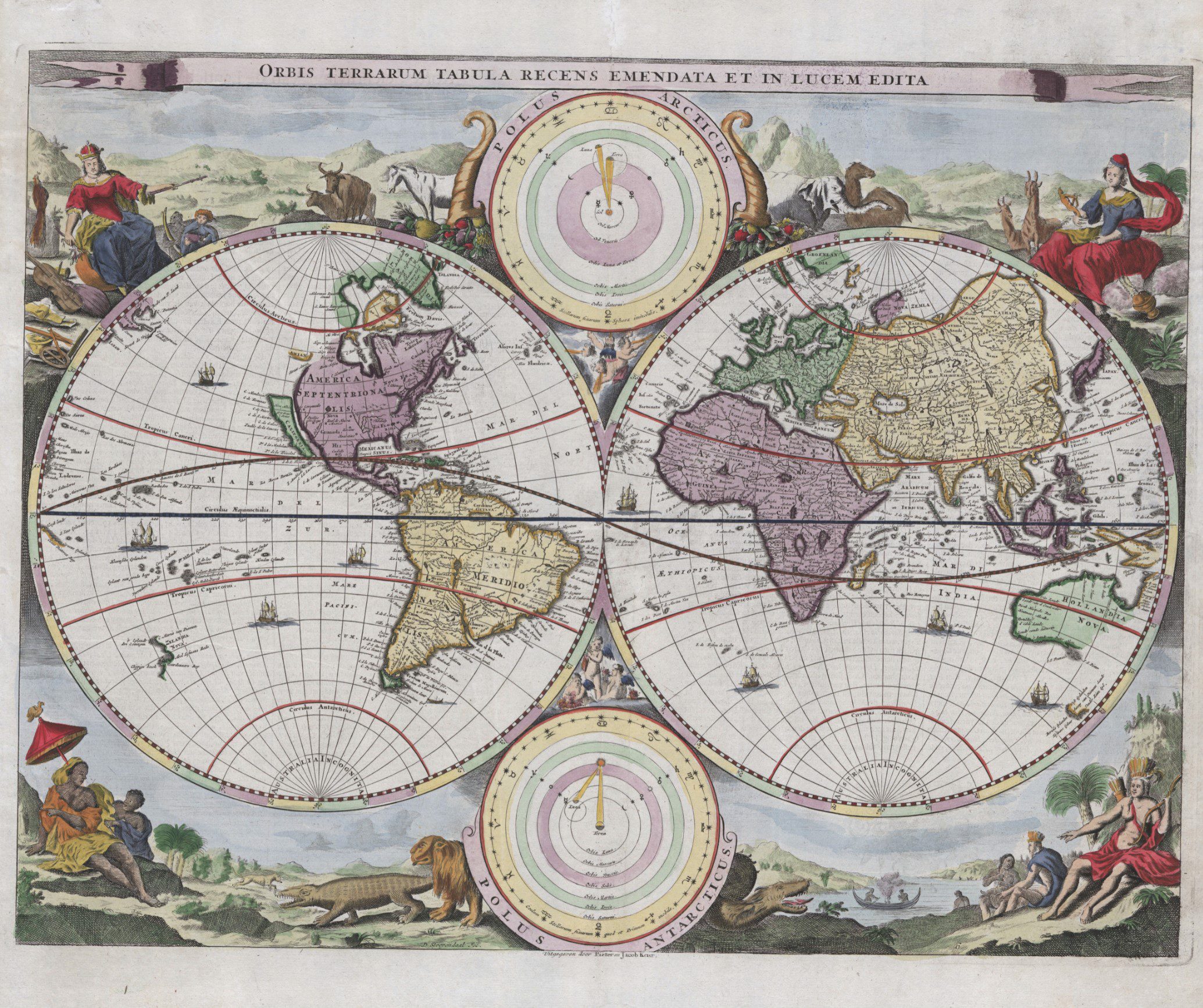 Map of the World, 1663 - Framed Print - Image 5