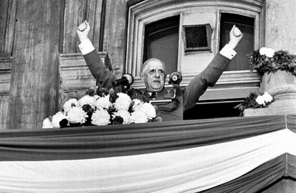 French President Charles de Gaulle proclaimed "Vive le Quebec Libre" during a visit to Montreal City Hall in 1967.