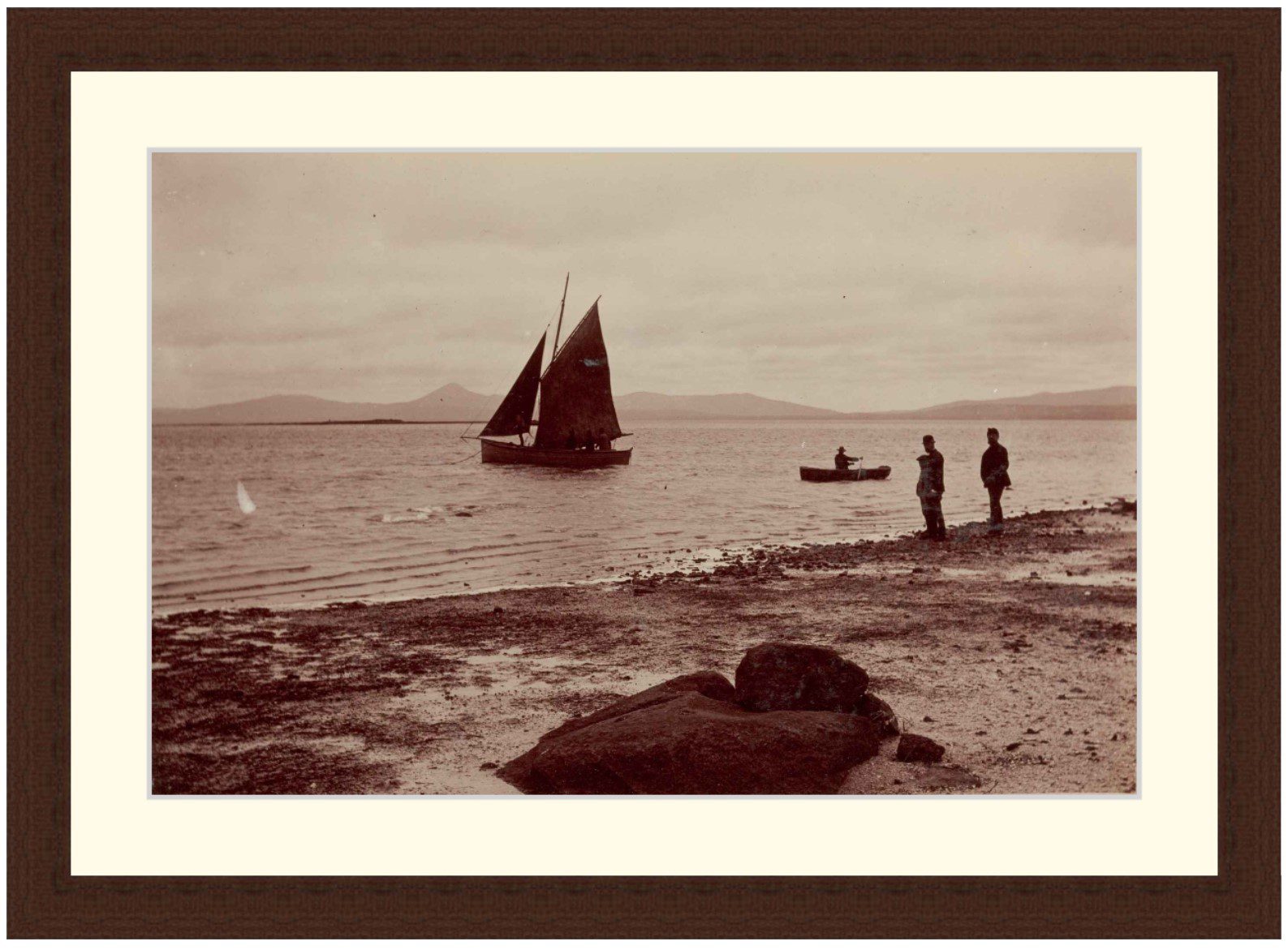 'Off Green Island', Bass Strait, 1893 - Framed Print - Image 3
