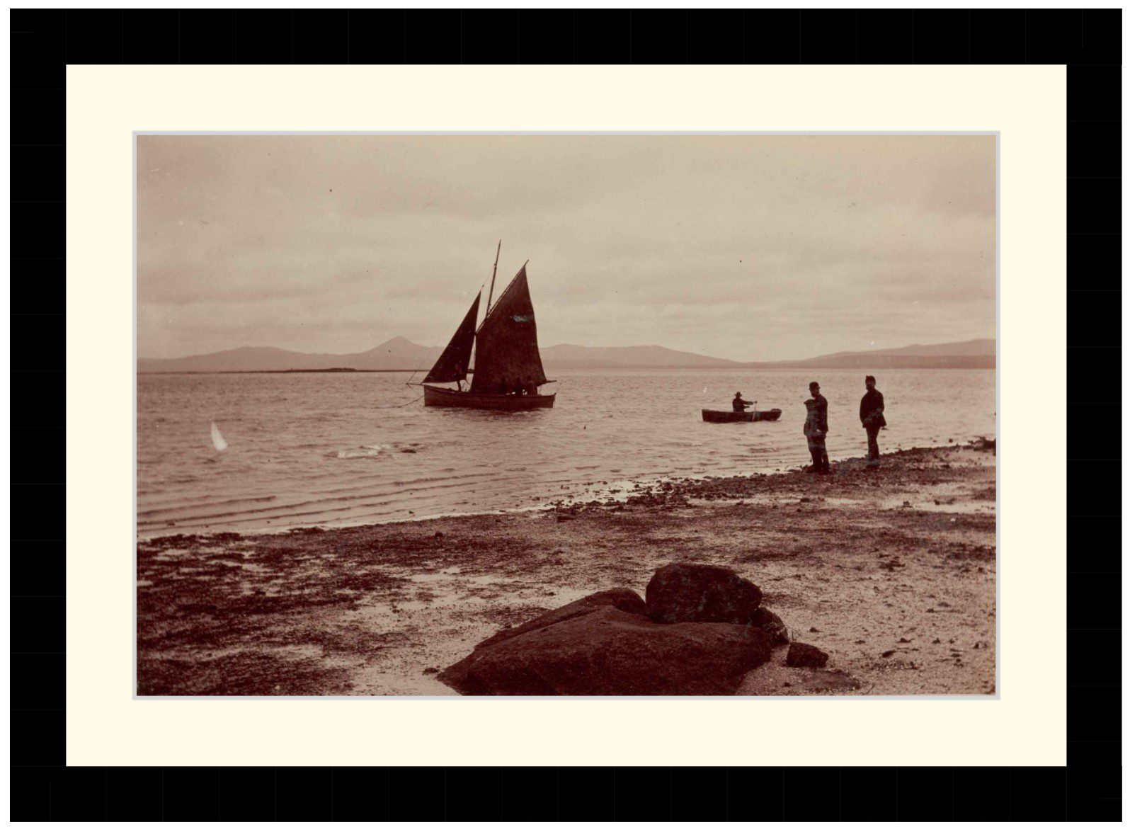 'Off Green Island', Bass Strait, 1893 - Framed Print - Image 4