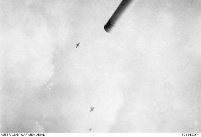Stuka over HMAS Perth