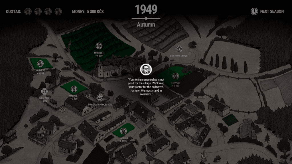 Losing your tractor in Svoboda 1945.