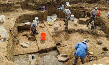 Scientists at work: Public archaeologists dig before the construction crews do